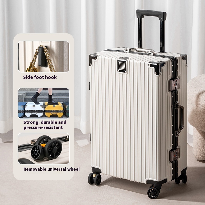 Suitcase Large Capacity Aluminium Frame Luggage - Image 2