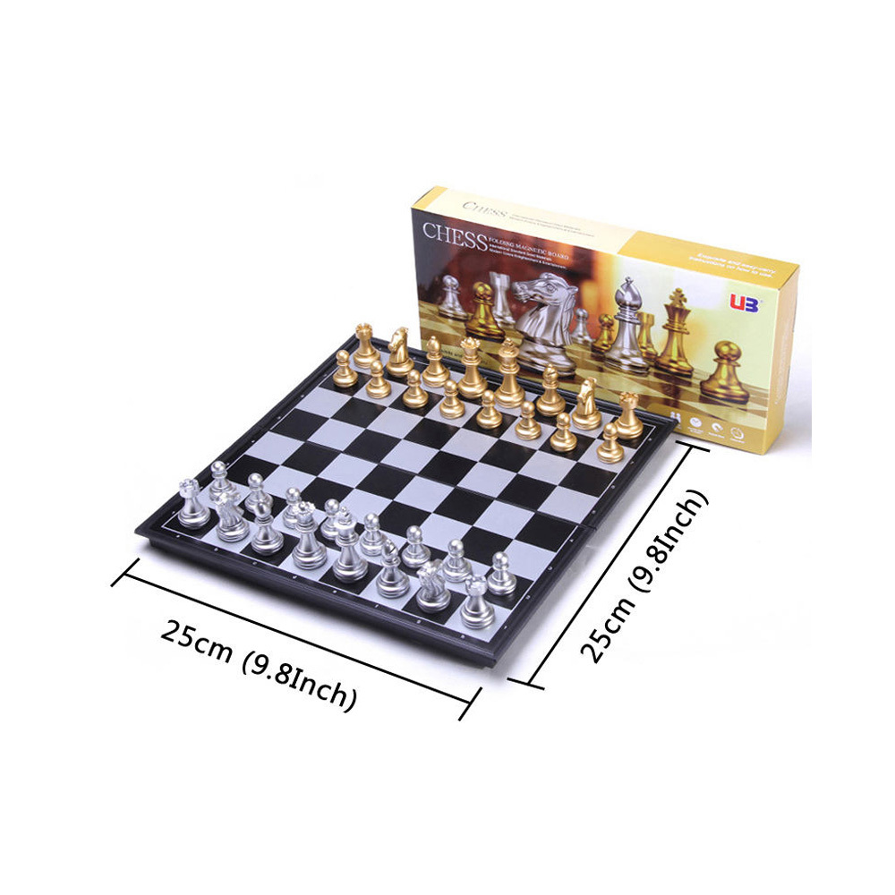 Travel Folding Magnetic Chess Set,9.8 In, 25 Cm,Folding And Portable Chess Board Games - Image 7
