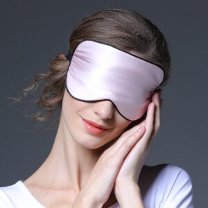 Double-sided Real Silk Eye Mask MulberrySilk Embroidered Printed Shading Eye Mask